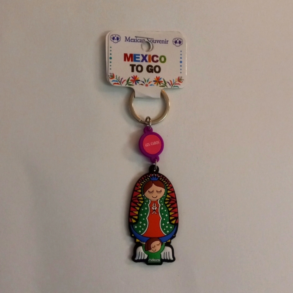 Mexican Souvenir Our Lady of Guadalupe Keychain